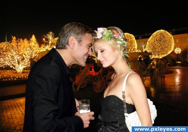 Paris Hilton-George Clooney